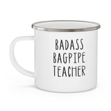 Badass Bagpipe Teacher Enamel Mug
