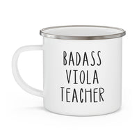 Badass Viola Teacher Enamel Mug
