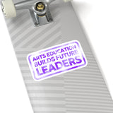 Arts Education Builds Future Leaders Sticker - Purple