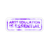 Arts Education is Essential Sticker - Purple