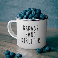 Badass Band Director Enamel Mug