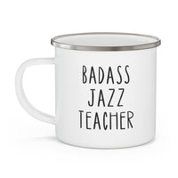 Badass Jazz Teacher Enamel Mug