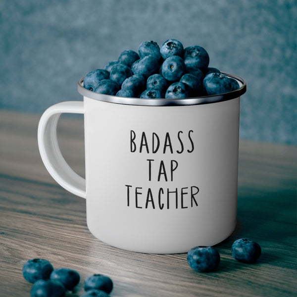 Badass Tap Teacher Enamel Mug