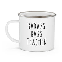 Badass Bass Teacher Enamel Mug
