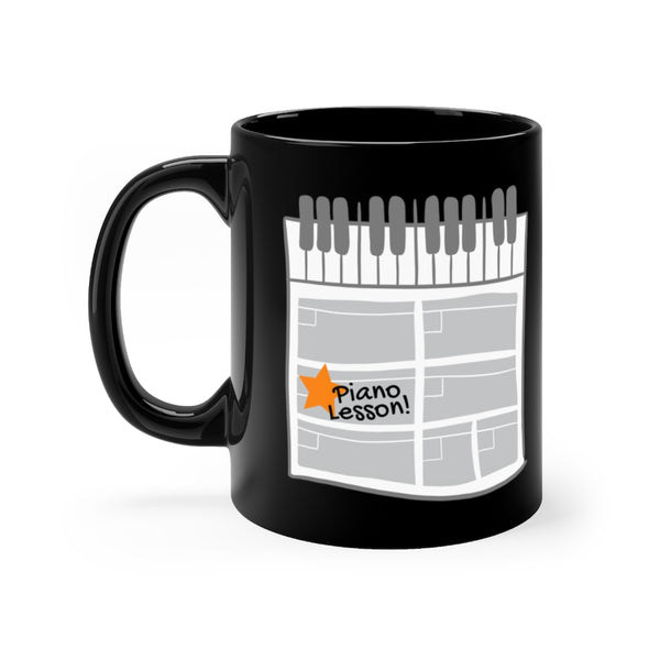 Piano Lesson Mug - Black