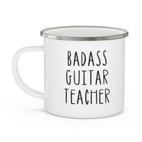 Badass Guitar Teacher Enamel Mug