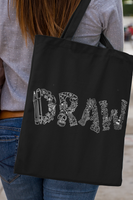 DRAW Doodles Tote Bag - Black