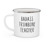 Badass Trombone Teacher Enamel Mug