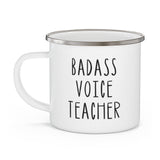 Badass Voice Teacher Enamel Mug